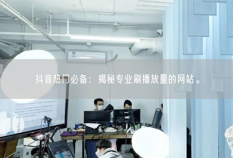 抖音热门必备：揭秘专业刷播放量的网站。