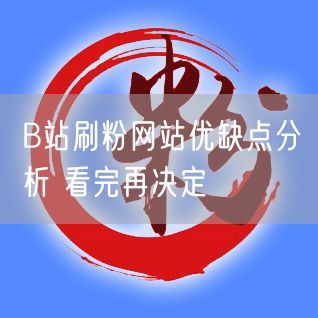 B站刷粉网站优缺点分析 看完再决定