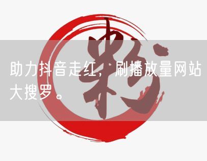 助力抖音走红，刷播放量网站大搜罗。